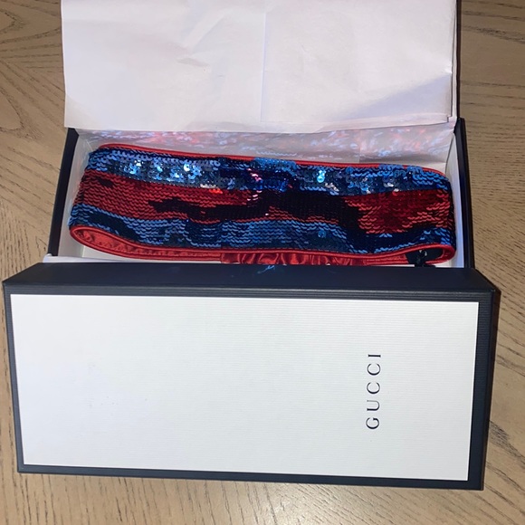 ❤️ Authentic Gucci Sequined Headband - Picture 1 of 6